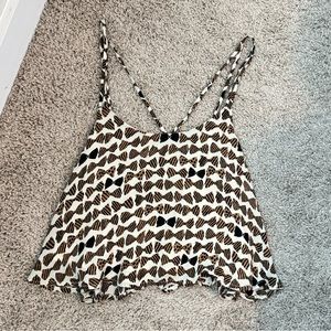 Lucca Couture Bow Crop Top size XS